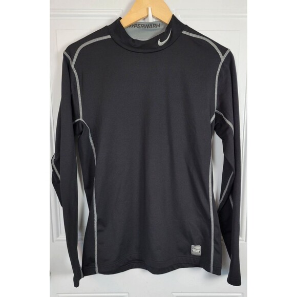 Nike Mens Pro Combat Hyperwarm Dri-Fit Fitted Long Sleeve Top Size M - Picture 1 of 7